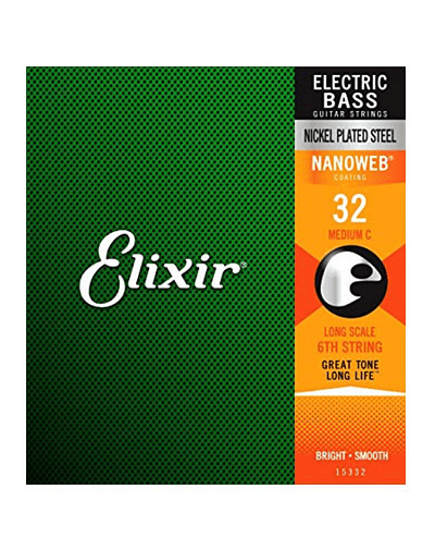 Cuerda Do Bajo Eléctrico Elixir Nanoweb 0.32