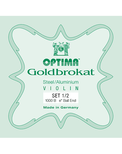 Set Cuerdas Violín 1/2 Optima Goldbrokat