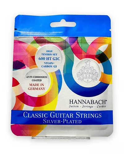 Set Cuerdas Guitarra Clásica Hannabach Serie 600 (3° Carbono)