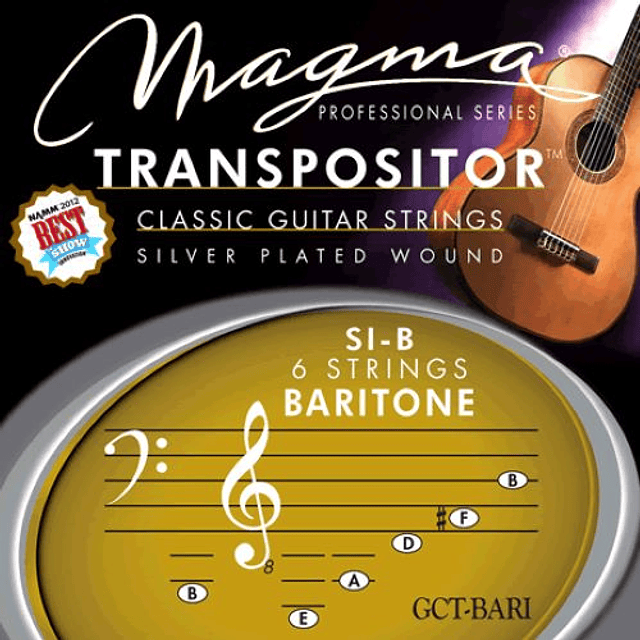 Set Cuerdas Guitarra Clásica Magma Transpositor Baritone Series