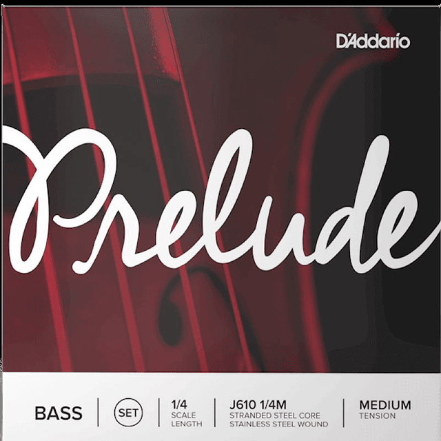 Set Cuerdas Contrabajo Orquesta 1/4 D'Addario Prelude