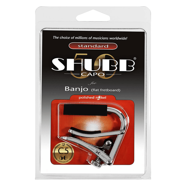 Capodastro Shubb, Modelo C5, Mandolina & Banjo