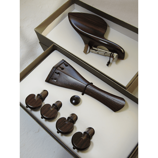 Set de Accesorios Palisandro Violín 4/4, Modelo Hill/Guarneri