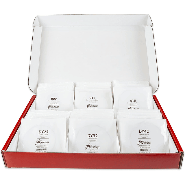 Pack 12 Sets Guitarra Eléctrica GHS Boomers 0.10 2