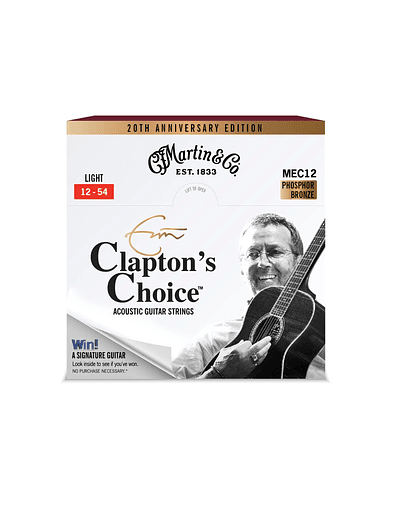 Set Cuerdas Guitarra Acústica 0.12 Martin Eric Clapton Signature