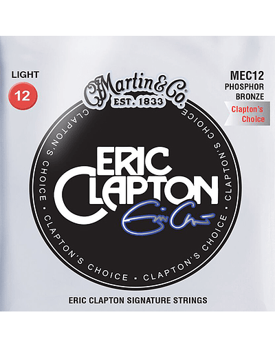 Set Cuerdas Guitarra Acústica 0.12 Martin Eric Clapton Signature