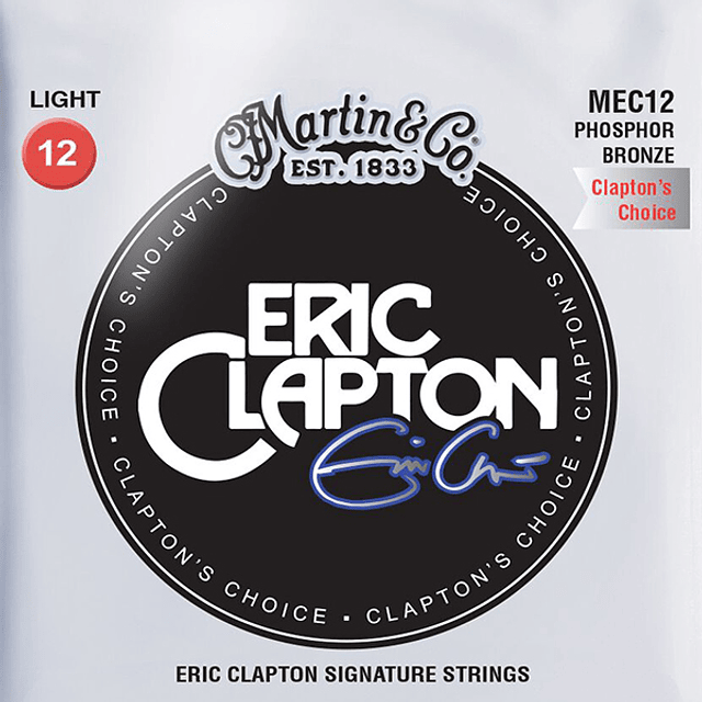 Set Cuerdas Guitarra Acústica 0.12 Martin Eric Clapton Signature
