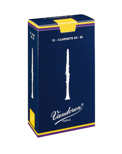 Pack 10 Cañas Clarinete Bb 2.5 Vandoren Classic