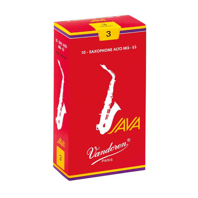 Pack 5 Cañas Saxo Tenor 3.0 Vandoren Java Red