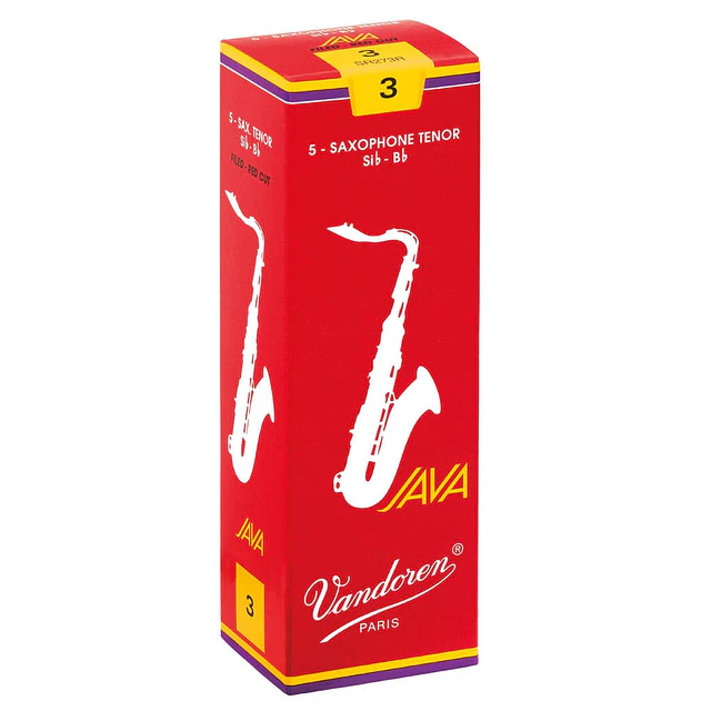 Pack 5 Cañas Saxo Tenor 3.0 Vandoren Java Red