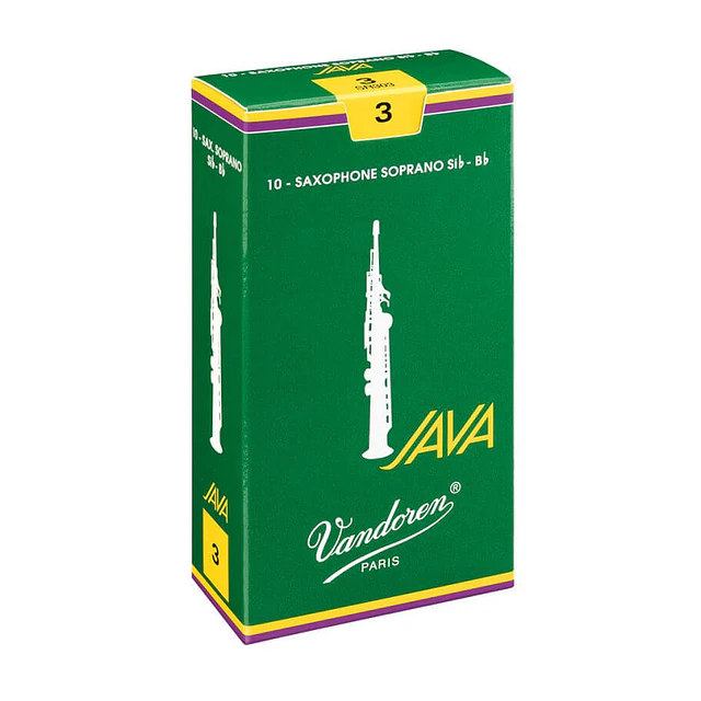 Pack 10 Cañas Saxo Soprano 3.0 Vandoren Java