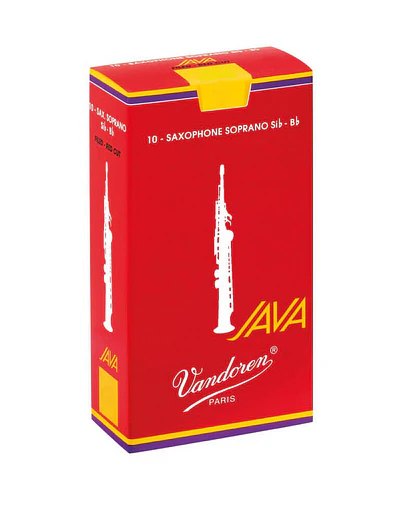 Pack 10 Cañas Saxo Soprano 2.5 Vandoren Java Red