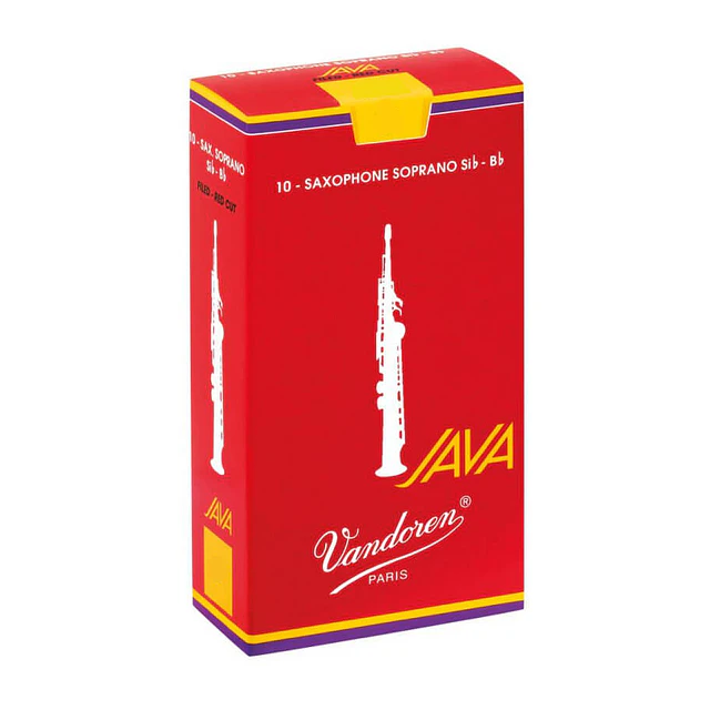 Pack 10 Cañas Saxo Soprano 2.5 Vandoren Java Red