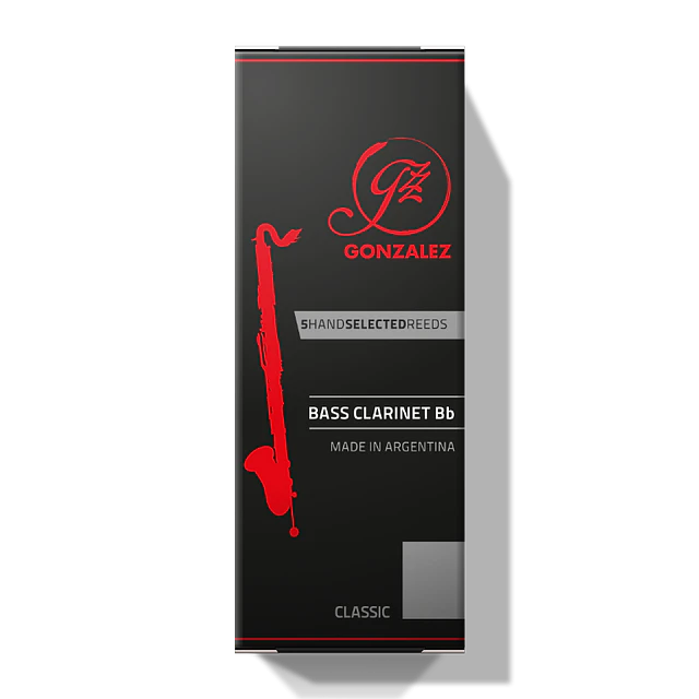 Pack 5 Cañas Clarinete Bajo 2.5 González Classic