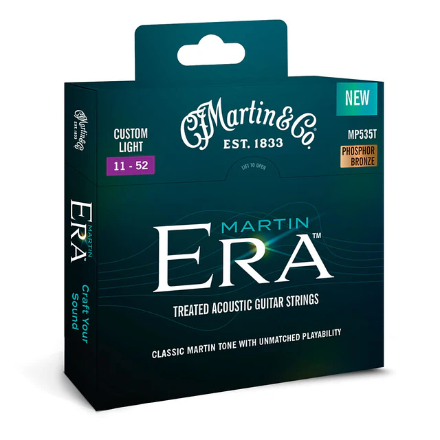 Set Cuerdas Guitarra Acústica 0.11 Martin ERA 1