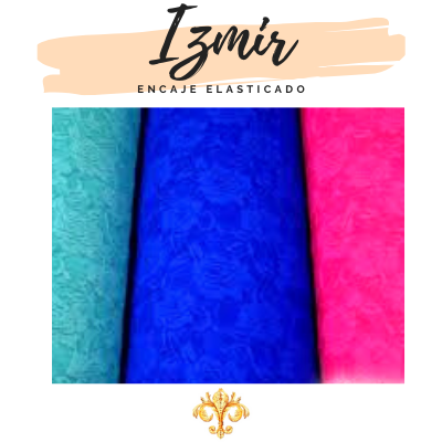 ENCAJE ELASTICADO COLORES