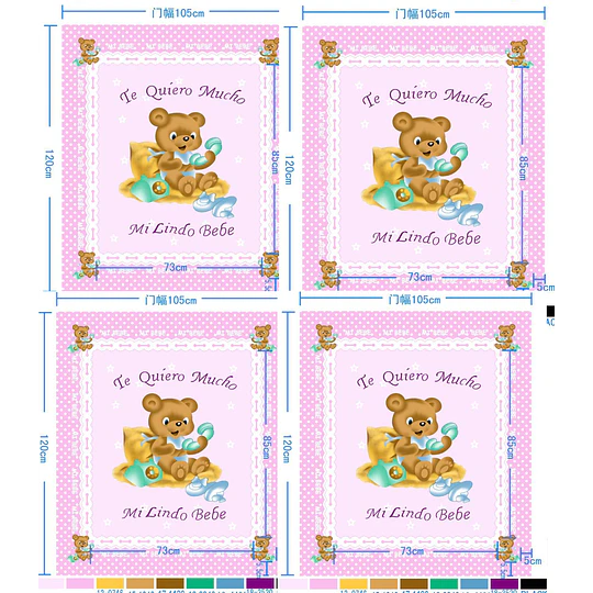 POLAR DOBLE ANCHO BEBE CUADROS