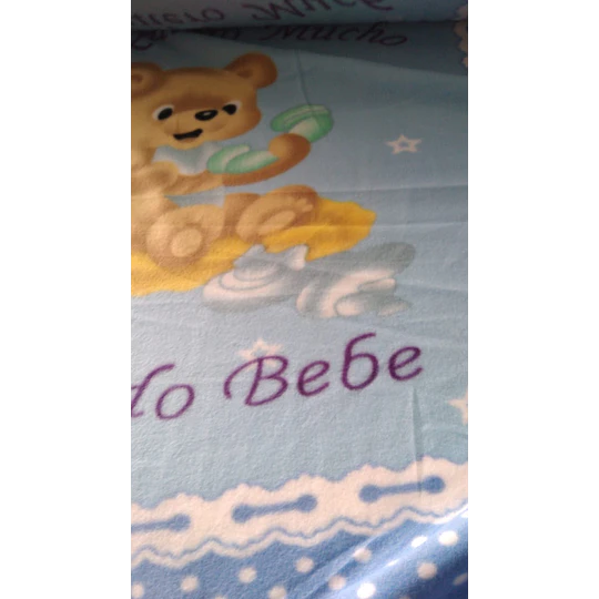 POLAR DOBLE ANCHO BEBE CUADROS