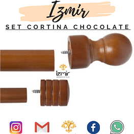 SET DE MADERA CHOCOLATE 1.5 MT 19/28 MM