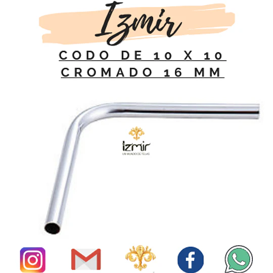 CODO 10 X10 CM TUBO 12 y 16 mm