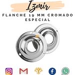 FLANCHE 19 MM CROMADO ESPECIAL