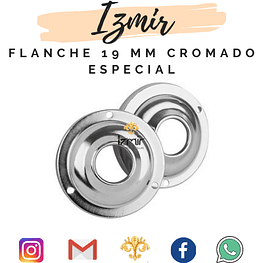 FLANCHE 19 MM CROMADO ESPECIAL