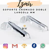 SOPORTE CROMADO DOBLE LARGO 