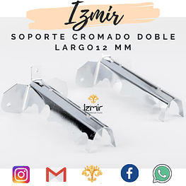 SOPORTE CROMADO DOBLE LARGO 