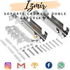 SOPORTE CROMADO DOBLE LARGO 