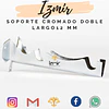 SOPORTE CROMADO DOBLE LARGO 