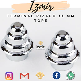 TERMINAL PLASTICO COLOR CROMADO