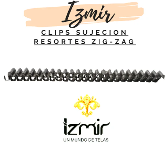 CLIP DE FIJACIÓN DE RESORTE ZIG ZAG