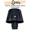 PATA PLASTICA NEGRA CONO CON VÁSTAGO
