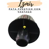PATA PLASTICA NEGRA CONO CON VÁSTAGO