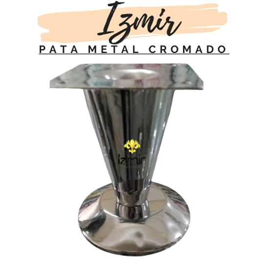 PATA METAL CONO CROMADA
