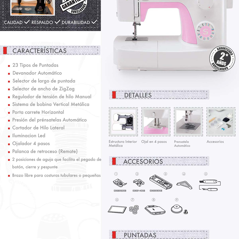 Máquina de coser Simple 3223 - Singer Chile