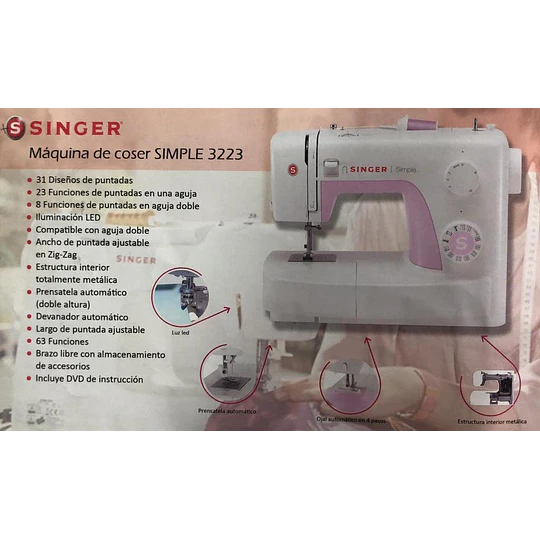 MAQUINA DE COSER SIMPLE 3223