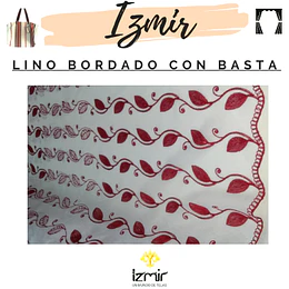 LINO BORDADO CON BASTA