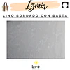 LINO BORDADO CON BASTA