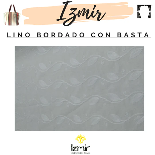 LINO BORDADO CON BASTA