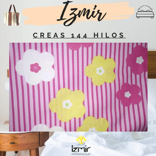 CREA 144 HILOS ESTAMPADA