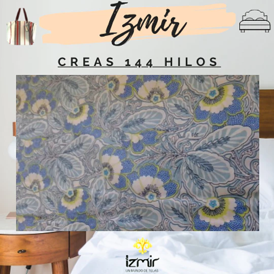 CREA 144 HILOS ESTAMPADA
