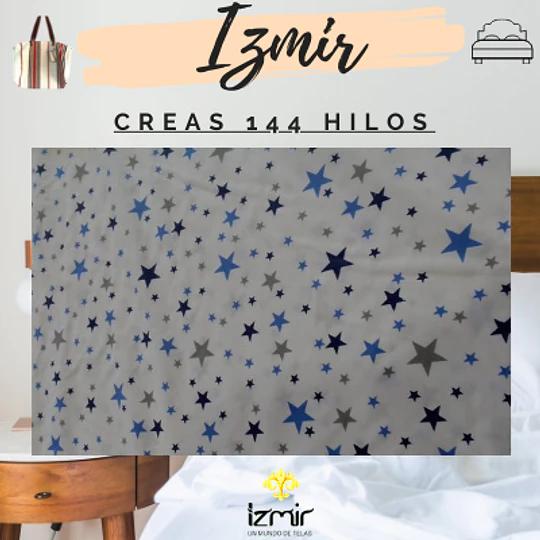 CREA 144 HILOS ESTAMPADA