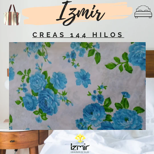 CREA 144 HILOS ESTAMPADA
