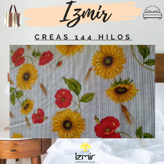 CREA 144 HILOS ESTAMPADA