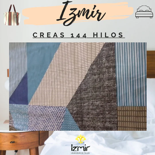 CREA 144 HILOS ESTAMPADA