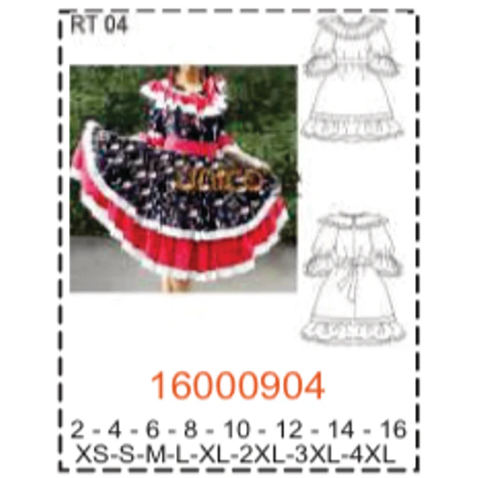 MOLDE TRAJES TIPICOS MUJER 1