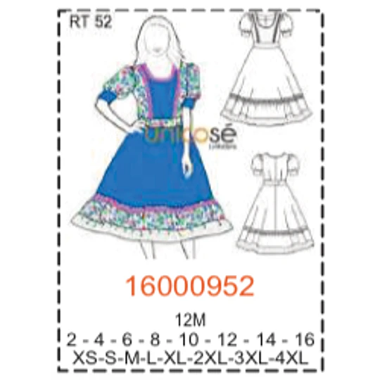 MOLDE TRAJES TIPICOS MUJER 1