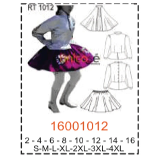 MOLDE TRAJES TIPICOS MUJER 1