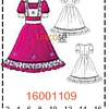 MOLDE TRAJES TIPICOS MUJER 1